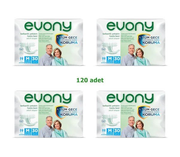 Evony Medium Bağlama 30 Adet X 4 Paket (120 Adet)