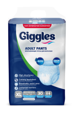 Giggles Emici Külot 120 - 160 cm Extra Büyük Boy 30 Adet X 4 Paket (120 Adet)