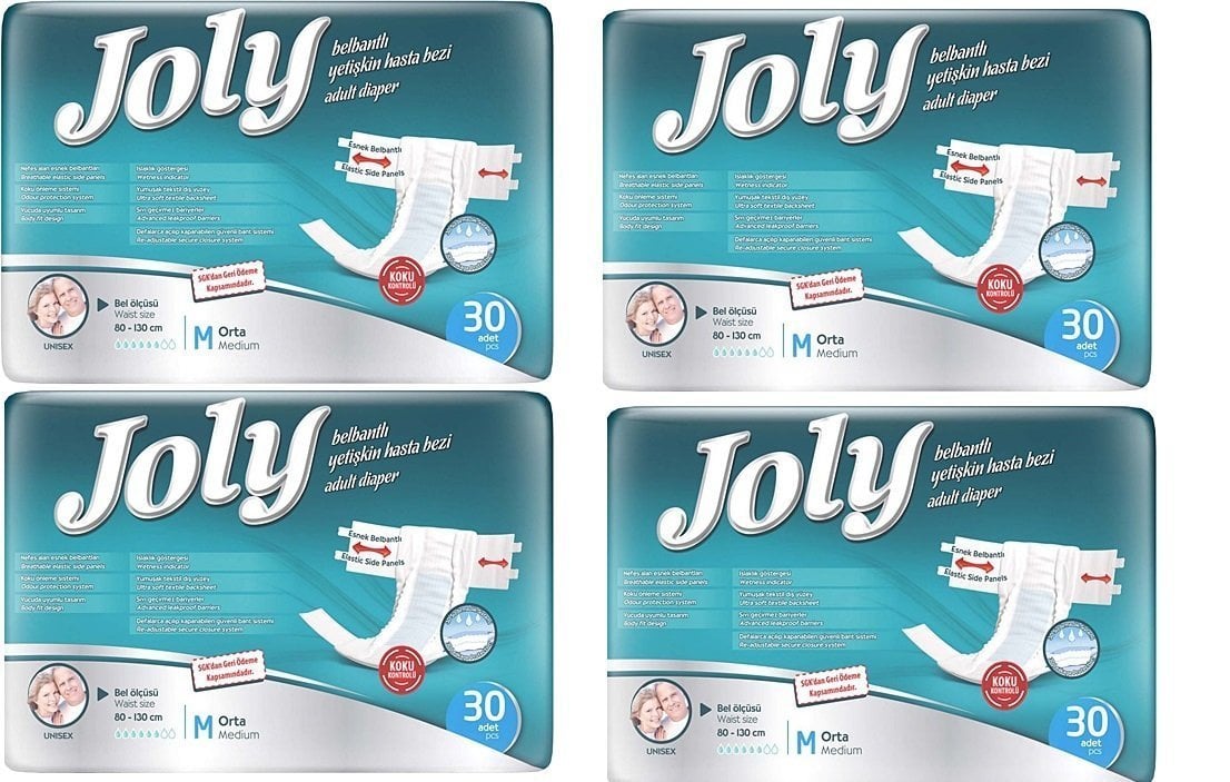 Joly Hasta Bezi Belbantlı Medium 30 Adet X 4 Paket (120 Adet)