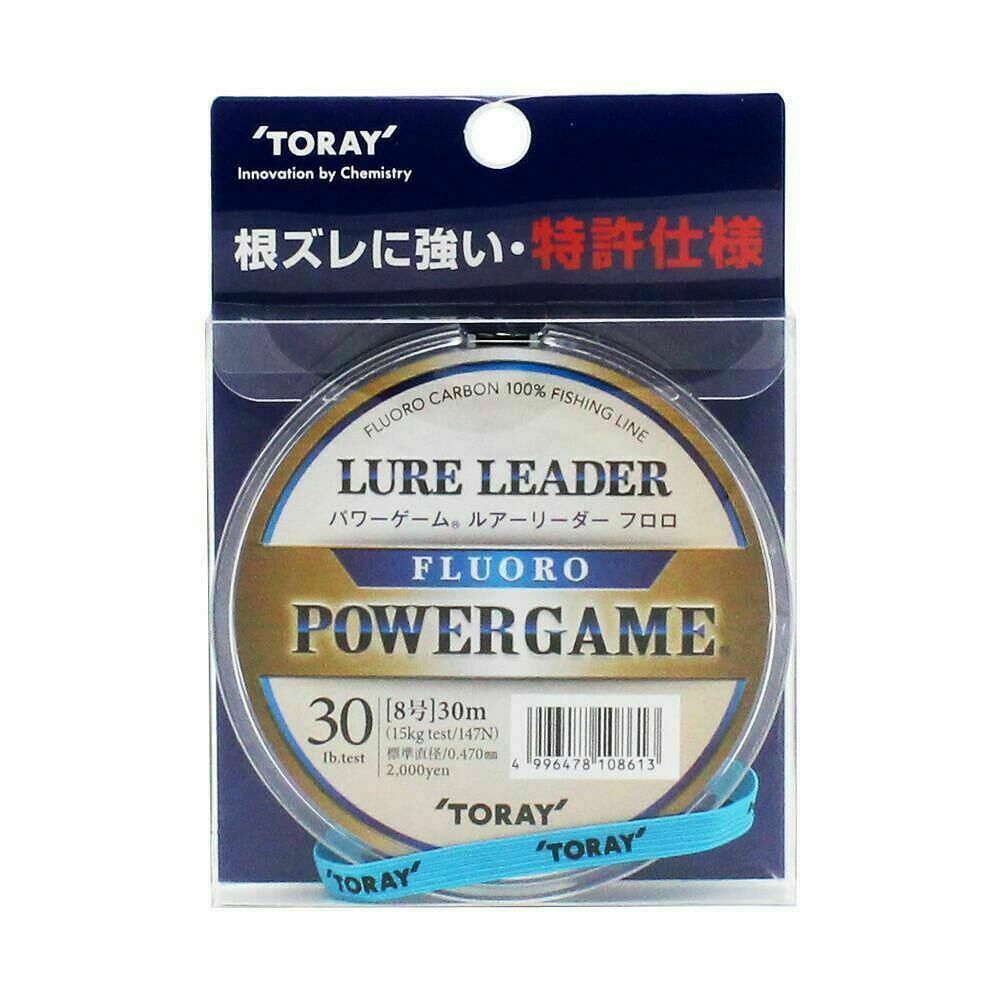 Toray Power Game Lure Fluorocarbon 30mt 7LB/3,5kg/0.205mm