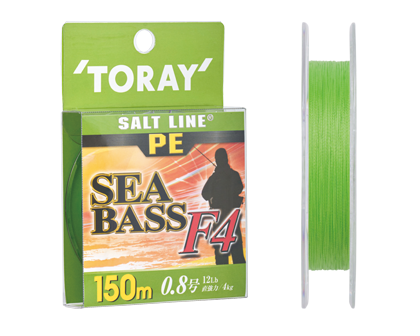 Toray Salt Line Seabass F4 150mt 0.8PE/4kg/0.10mm