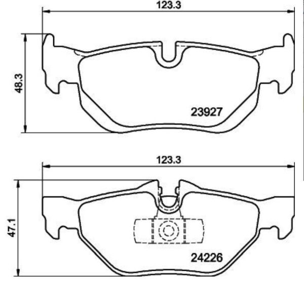 FREN BALATA ARKA BMW E81-E82-E87-E90-E91-E92-E93-F30-F35-E84