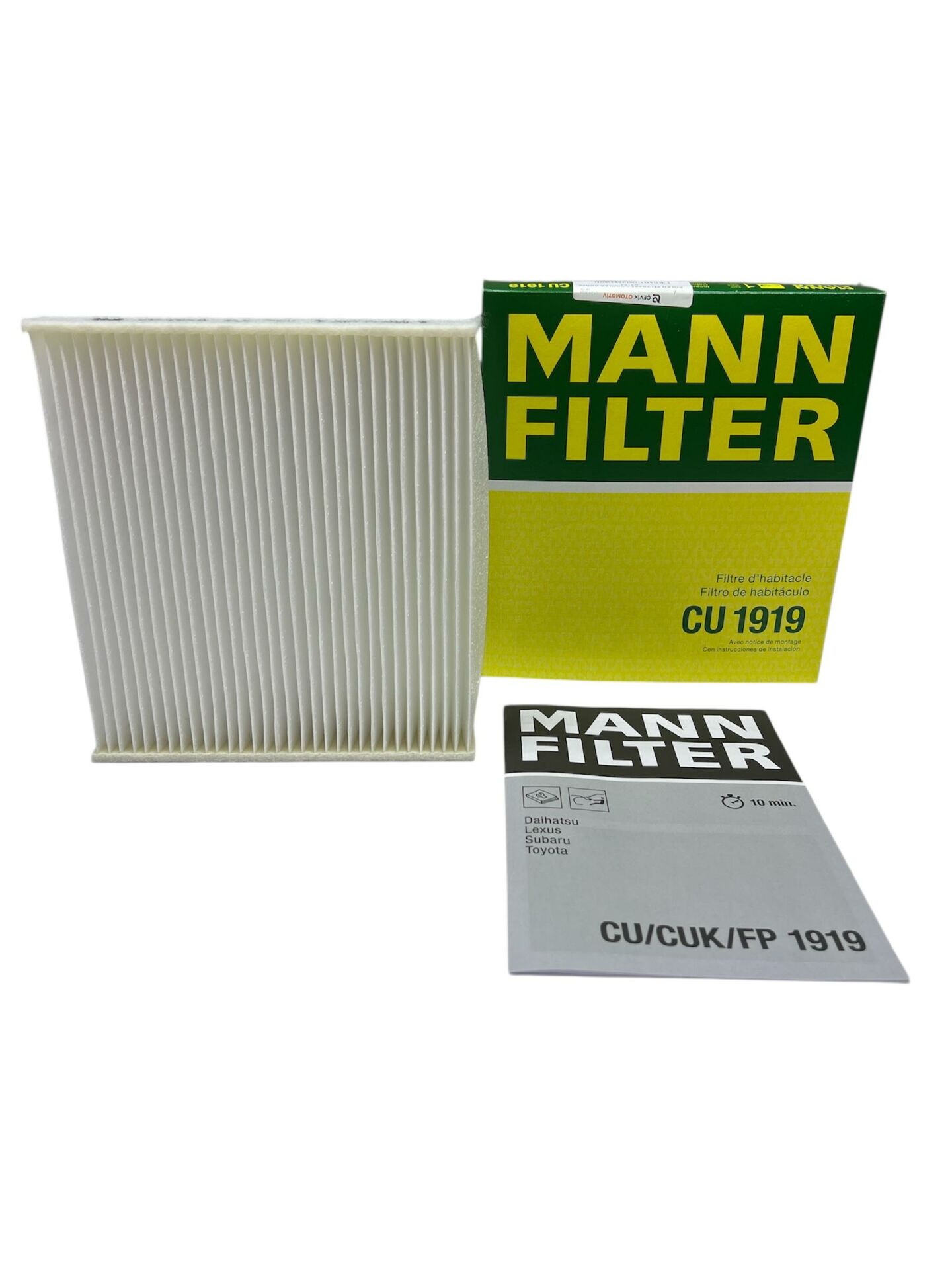 POLEN FİLTRESİ / TOYOTA COROLLA -  AURIS 07-11 / MANNCU1919