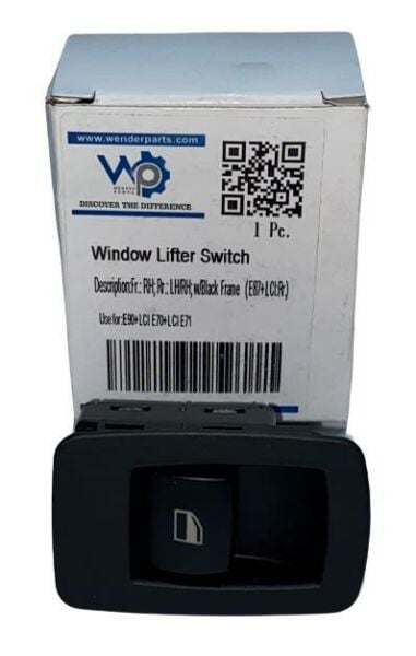 ÖN SAĞ CAM AÇMA DÜĞME SİYAH / E90-E70-E71 / A61316945874