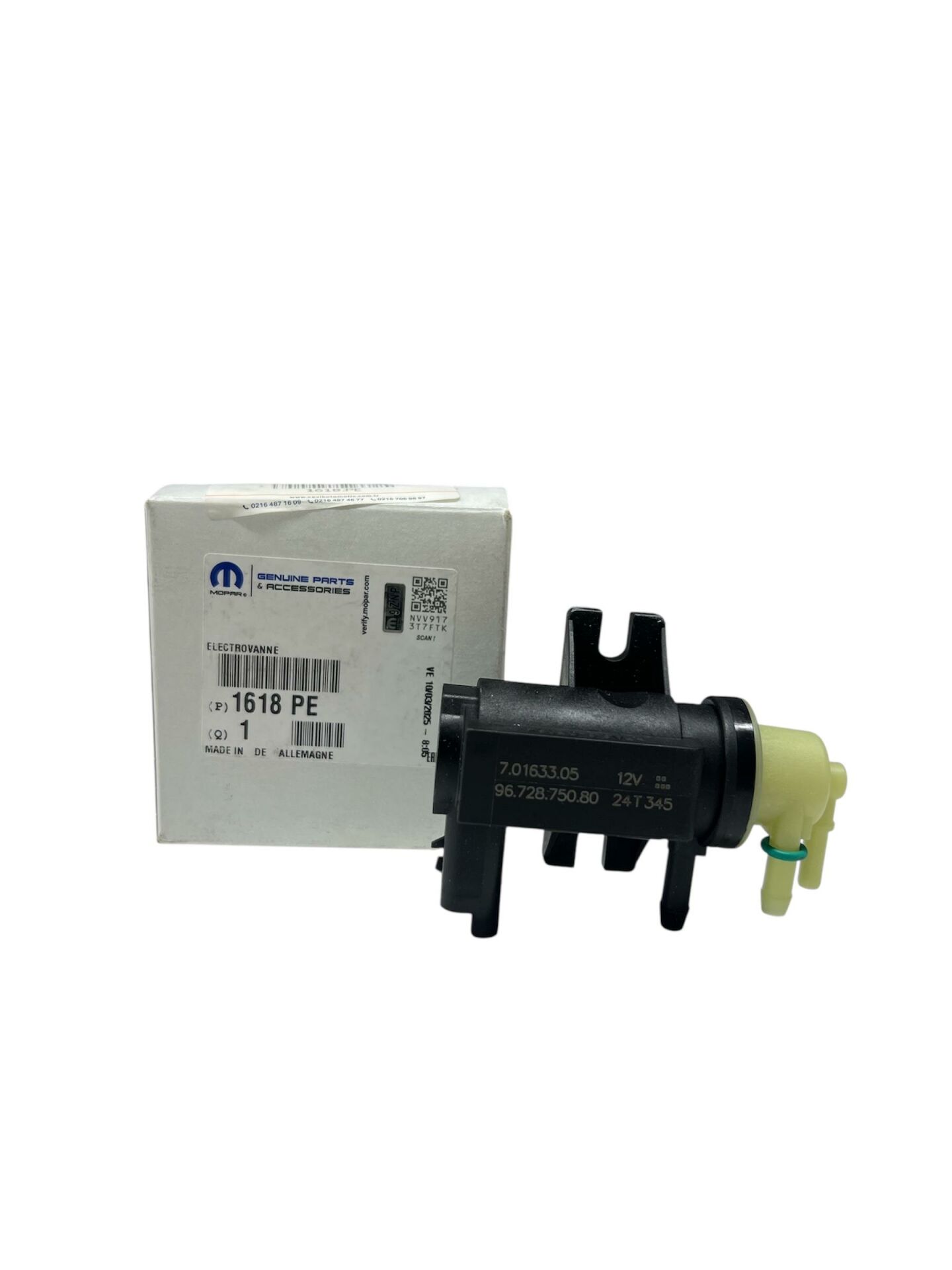 ELEKTRO VANA VALF / PEUGEOT 308-PARTNER-C4-C5 1.6 HDi 2010-/1618.PE-AV6Q 9E882 AA