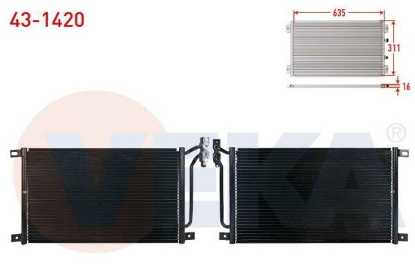 KLİMA RADYATÖRÜ / BMW E46-E83 / 64538377648-431420-8377648