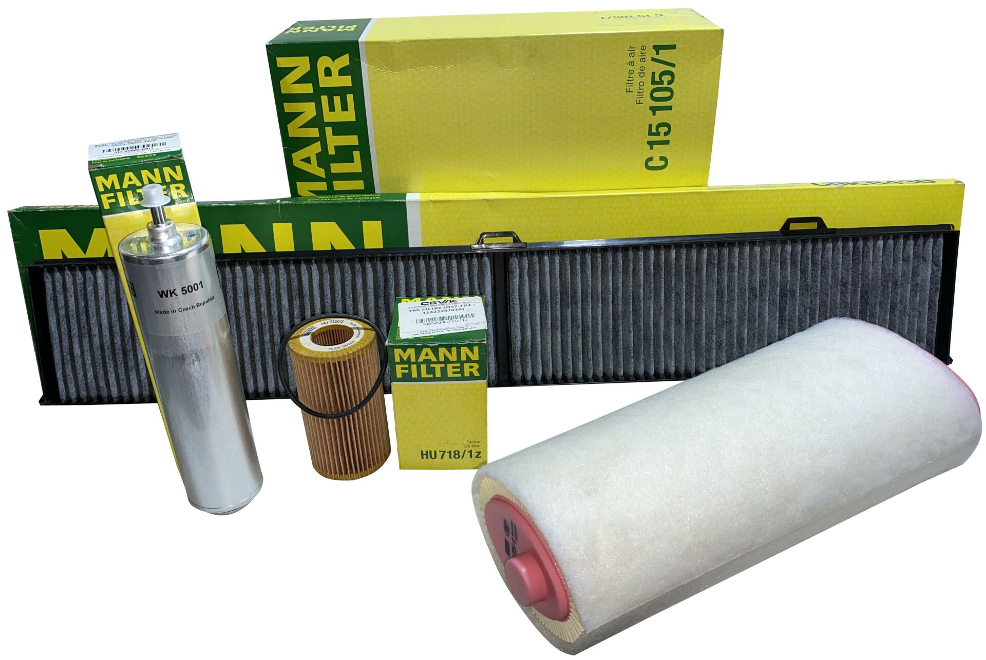 BMW E90 3.20d 163 HP MANN BAKIM SETİ