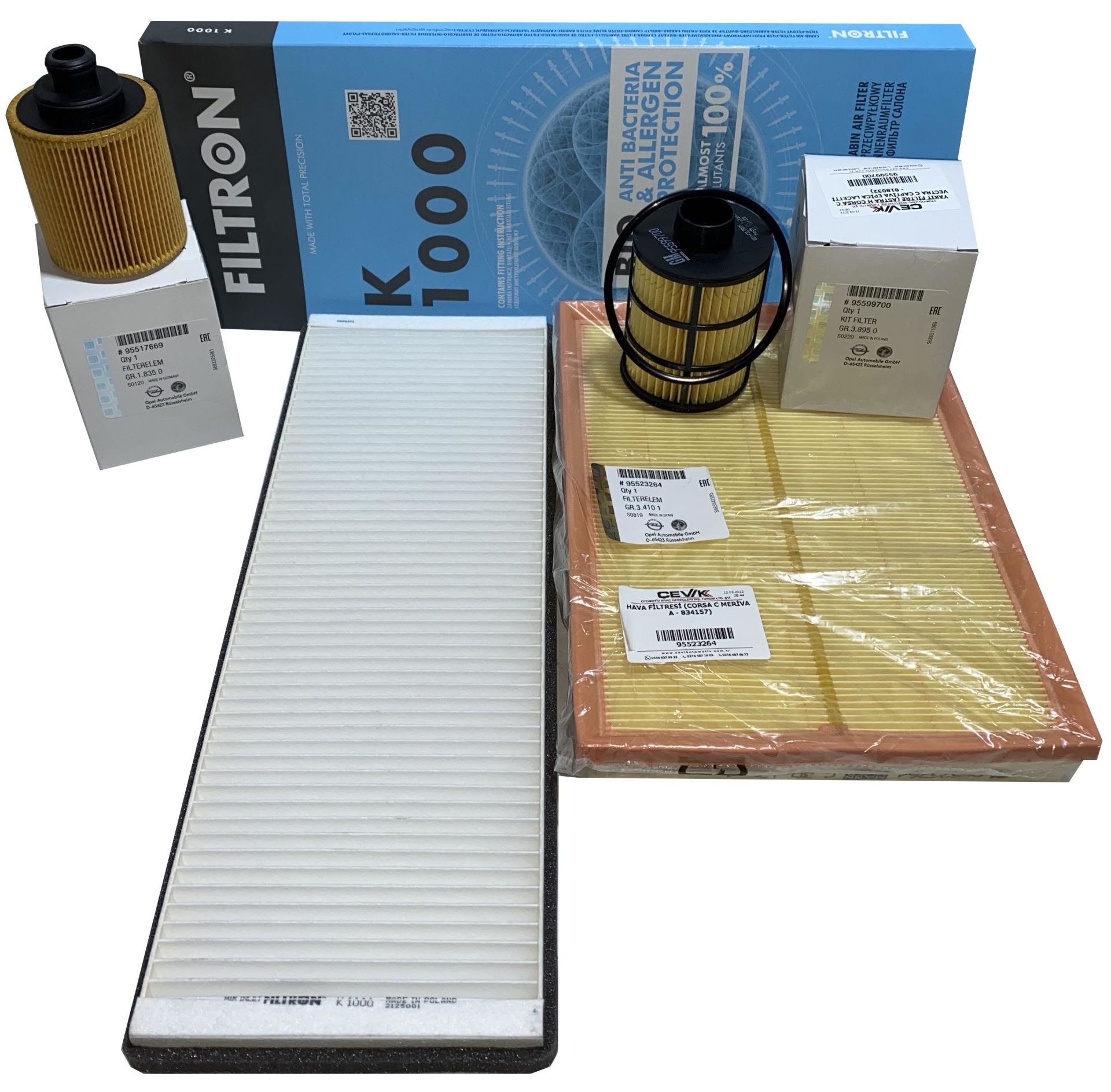 OPEL COMBO C 1.3 DİZEL BAKIM SET (ÇIKINTILI YAĞ FİLTRE)