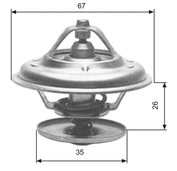 TERMOSTAT 80c / BMW E30-E34-E36-320-325-520-525-M20-M50 / 11531713040-TX2780D