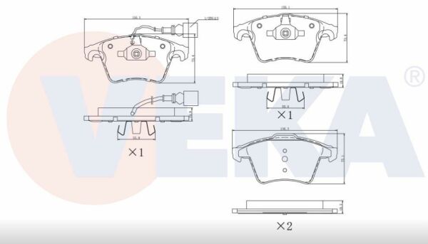 ÖN FREN BALATASI / TRANSPORTER T5 (2003-2011) / 7H0698151C