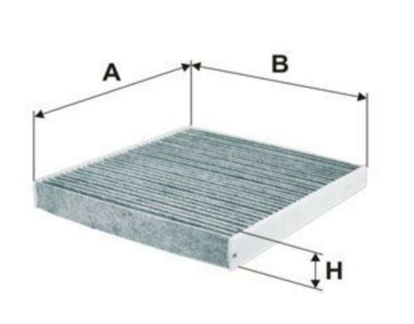 KABİN FİLTRESİ -KARBONLU- / CRAFTER(17>)-GOLF(13>)-PASSAT(15>)-AUDI A3(13>) / 5Q0819653