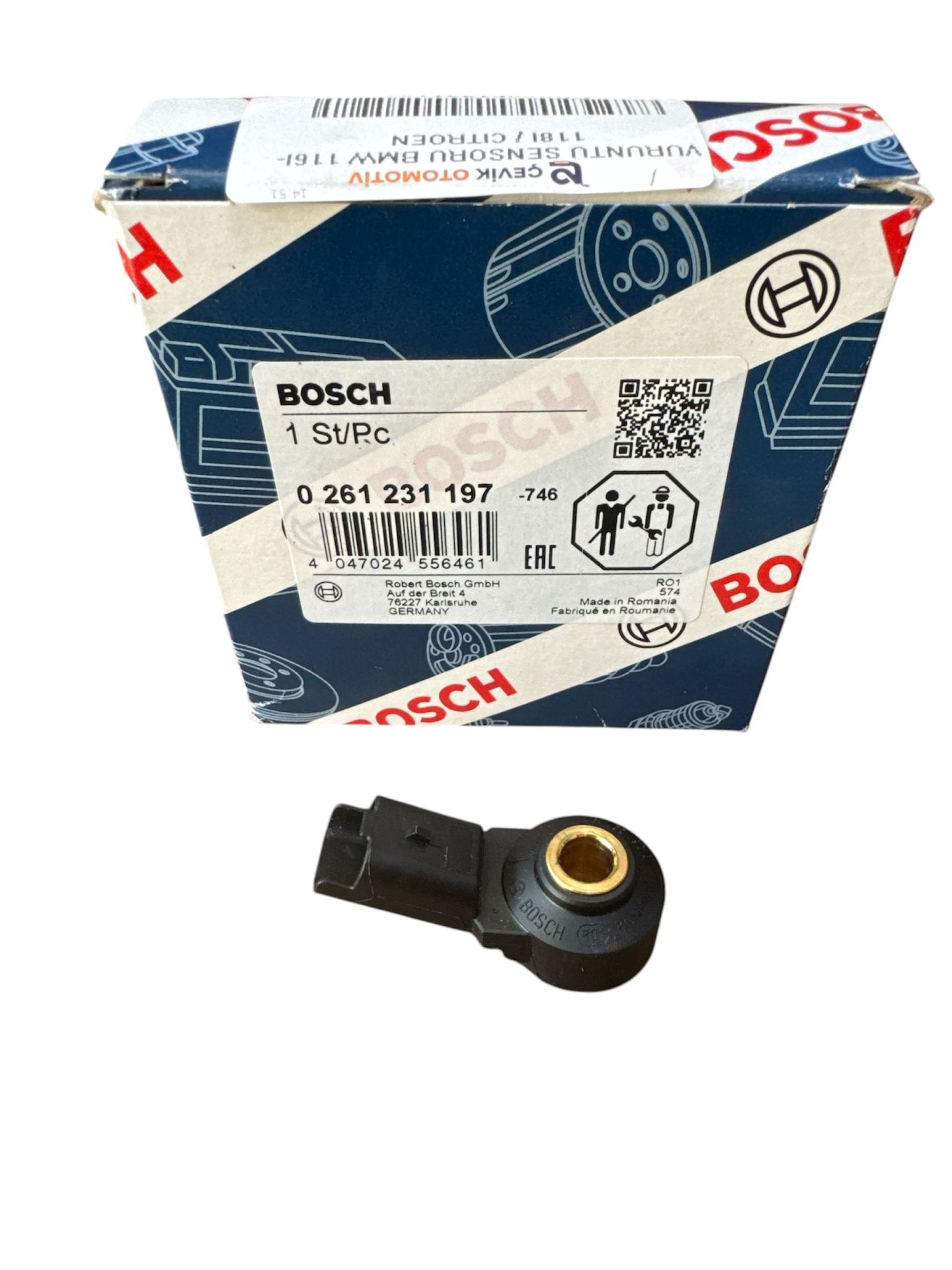 VURUNTU SENSORU / BMW N13-F20-F20 LCİ-F21-F21 LCİ-F30-F30 LCİ-F31-F35-F35 LCİ /13627552114-0261231197