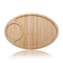 Bambu Oval Kahvaltı Tabağı 30x20 Cm