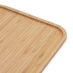 Vadi Kare Bambu Sunum Tabağı 25x25 cm – Doğal Ahşap Servis Tepsisi Şık Sunum