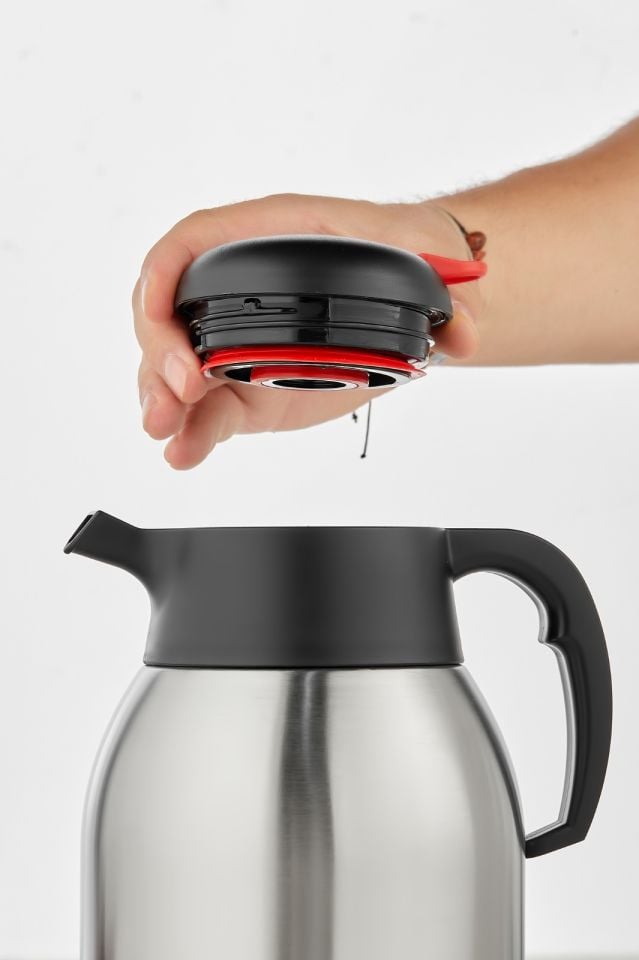 2 Litre Çift Kat Paslanmaz Çelik Çay Termosu