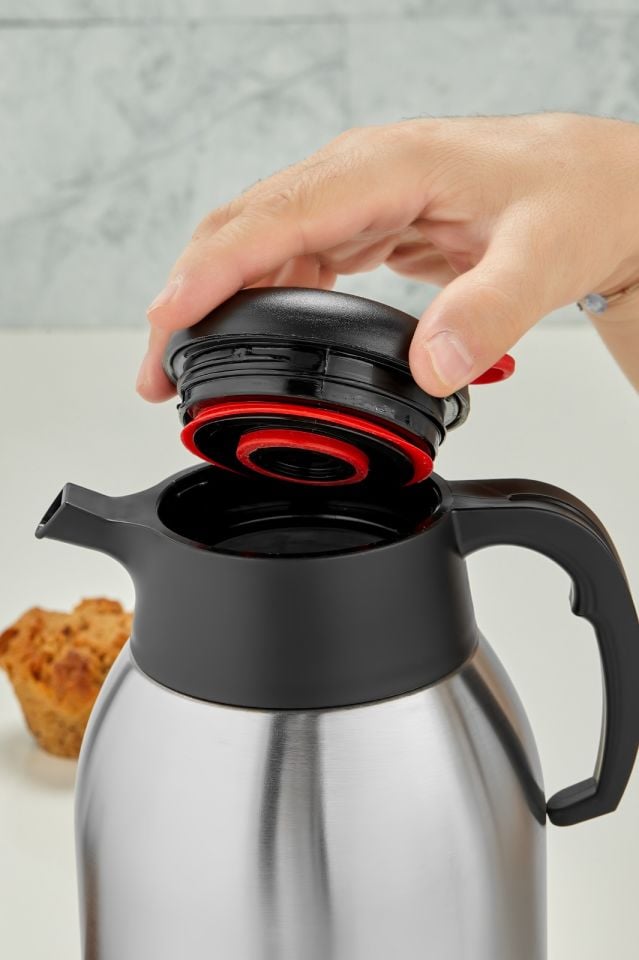 2 Litre Çift Kat Paslanmaz Çelik Çay Termosu