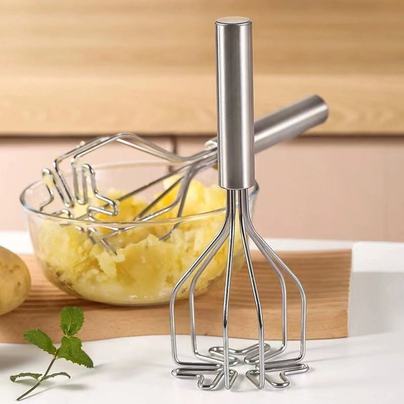 Paslanmaz Çelik Ergonomik Patates Ezici - Püre Yapıcı