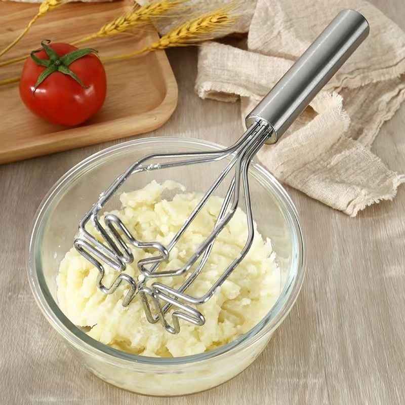 Paslanmaz Çelik Ergonomik Patates Ezici - Püre Yapıcı