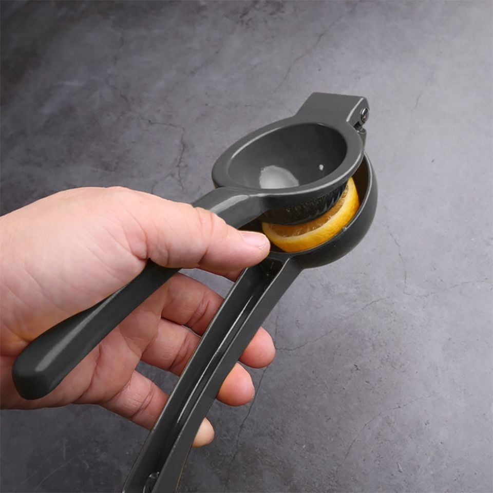 Metal Limon Sıkacağı - Ergonomik Saplı Elde Kullanım Pratik Narenciye Presi