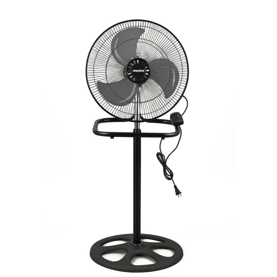 Metal Gövdeli Ayaklı 3in1 Vantilatör – 3 Kademeli Sessiz Sanayi Tipi Yüksek Hızlı Fan 54W