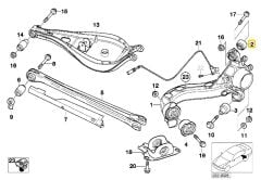 BMW E36 E46 Z1 VE Z4 FROW ARKA OYNAK BURÇ 33326775551