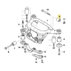 BMW E46 E83 E85 FEBİ DEFRANSİYEL TAKOZU 33176751808