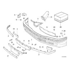 BMW E36 ÖN TAMPON BAĞLANTI BRAKETİ SAĞ OEM NO 51118122578