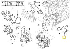 LAND ROVER FREELANDER 1 FEBİ MEYLE BLOK SU FLANŞI