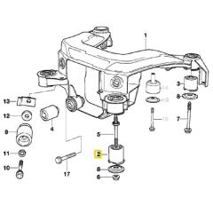 BMW E36 FEBİ ARKA TRAVERS TAKOZU OEM NO 33319059300