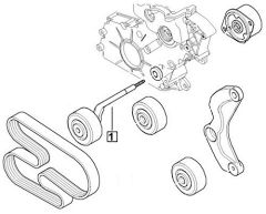 LAND ROVER 2.0 TD4 VE 3.0D MOTOR KAYIŞ GERGİ RULMANI PQR000080