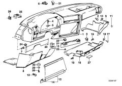 BMW E30 DİREKSİYON ALT MUHAFAZA 51451917353