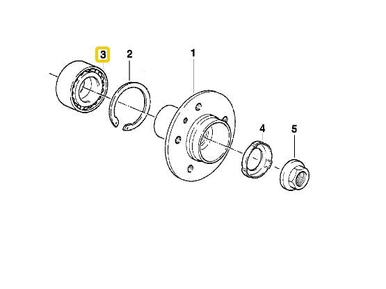 BMW FEBİ ARKA TEKERLEK RULMANI 33416762317 - 33411130617