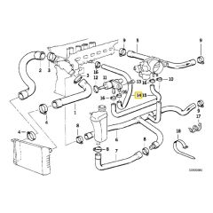 BMW E36 M50 MOTOR BLOK SU HORTUMU 13541735173