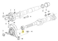 BMW VE MİNİ SKF ŞAFT ASKI BİLYASI 26121225071 - 26121209590