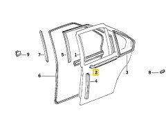 BMW E36 SEDAN ARKA SAĞ KAPI CAMI DIŞ SIYIRICI FİTİL 51221960848