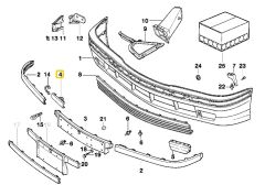 BMW E36 ÖN TAMPON ÇEKİ KAPAĞI PÜTÜRLÜ OEM NO 51118146078