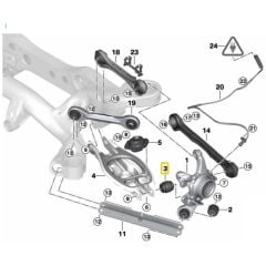 BMW 1 SERİ 3 SERİ 4 SERİ VE X1 ARKA OYNAK BURÇ 33326775552