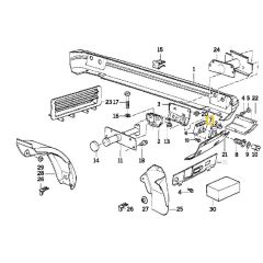 BMW E34 ÖN VE ARKA TAMPON BAĞLANTI BRAKET KARŞILIĞI 51111944551