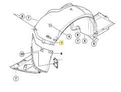 BMW E46 ÖN SOL DAVLUMBAZ ARKA PARÇA 51717039677