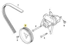 BMW E36 E46 E38 E39 X3 X5 Z3 DİREKSİYON POMPA KASNAĞI 32421740858