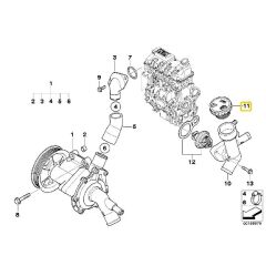 MİNİ R50 VE R52 W10 MOTOR FEBİ MOTOR SU KAPAĞI 11531486703