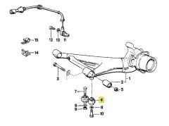 BMW E23 E24 E28 E32 VE E34 FROW ARKA DENGE ROTU 33321126476
