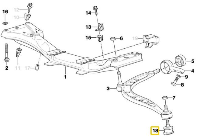 BMW E36 VE Z3 FROW KISA ROTİL SACLI 31126758510