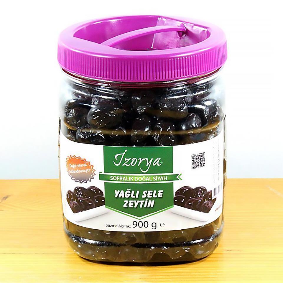 Orta Direk Zeytini 900g. Pet Kavanoz (Yağlı Sele Zeytin)