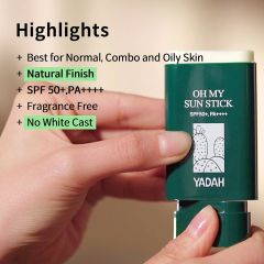 YADAH Oh My Sun Stick - Stick Güneş Kremi SPF50+ PA++++ - 18 gr