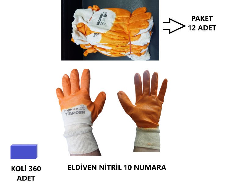 ELDİVEN NEOPRELL SARI NİTRİL NO.10