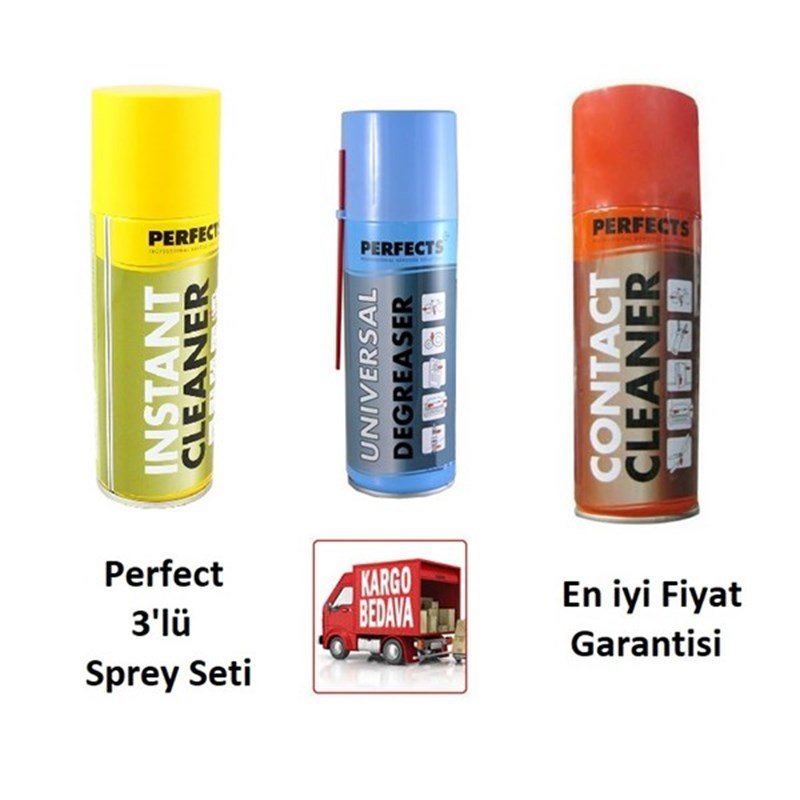 Perfect Kontak Sprey Seti ( instant+Degreaser+Contact Cleaner
