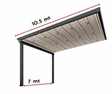 7*10.5 LİMA SERİ PERGOLA TENTE