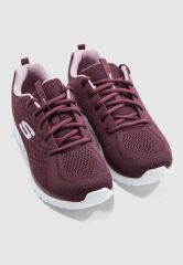 SKECHERS 12615 WINE GRACEFUL-GET CONNECTED KADIN SPOR AYAKKABI