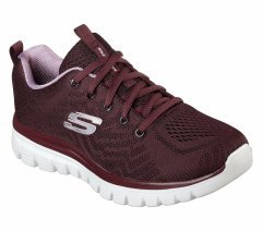 SKECHERS 12615 WINE GRACEFUL-GET CONNECTED KADIN SPOR AYAKKABI